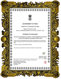 CERTIFICATE OF INCORPORATION