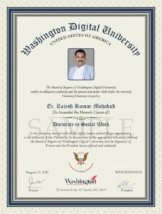 Doctorate in Social Work from Washington Digital University
